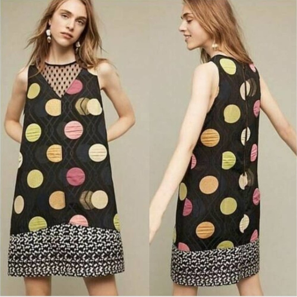 Anthropologie Maeve Tilde Jacquard Shift Dress Medium